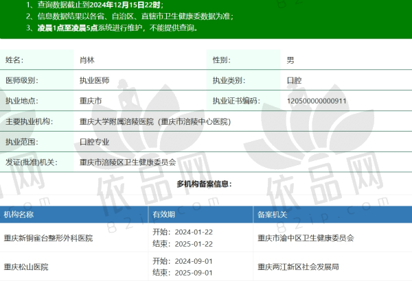 重庆肖林医生坐诊医院