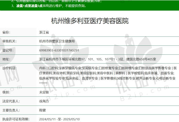 杭州维多利亚医疗美容资质