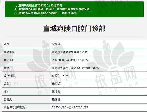 宣城宛陵口腔门诊部交通路线